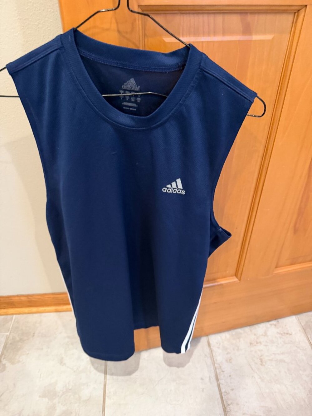 Adidas Workout Tank Navy Blue Size Large